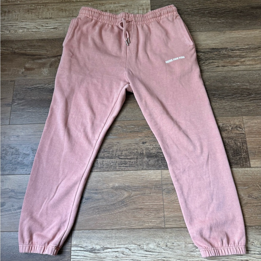 Pink Here for You Sweatpants with Drawstring Waistband